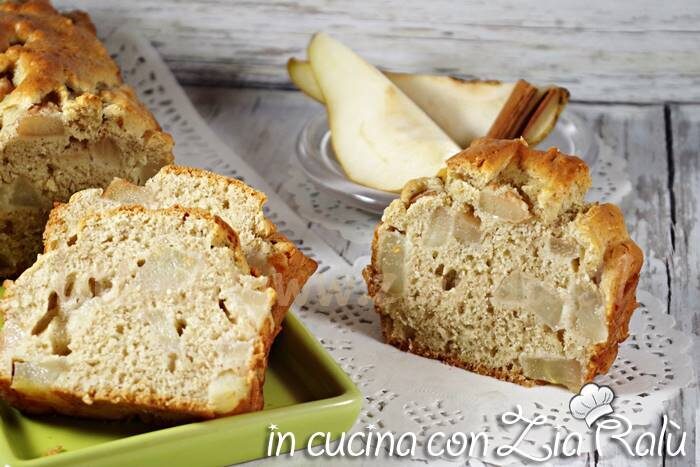 Plumcake pere e cannella senza zucchero – con stevia