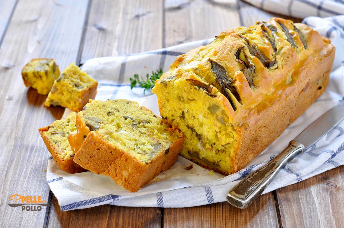 Plumcake salato ai carciofi