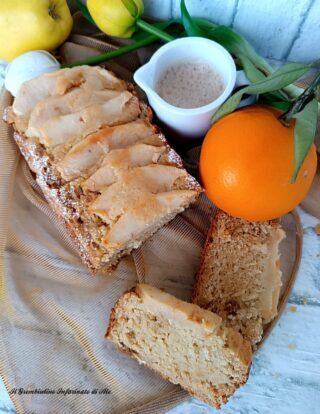 Plumcake senza zucchero mela e arancia