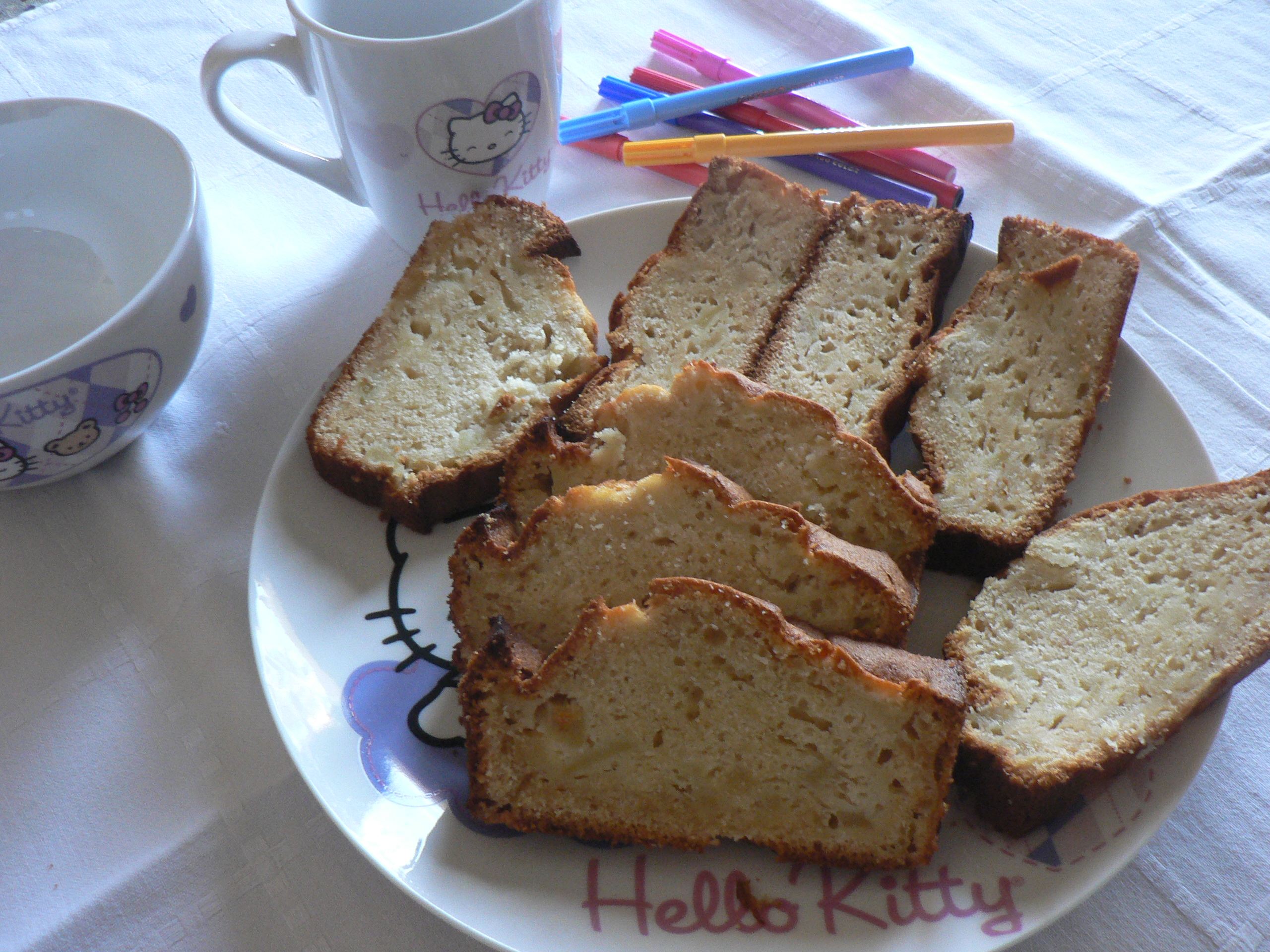 Plumcake sette vasetti con yogurt e mela
