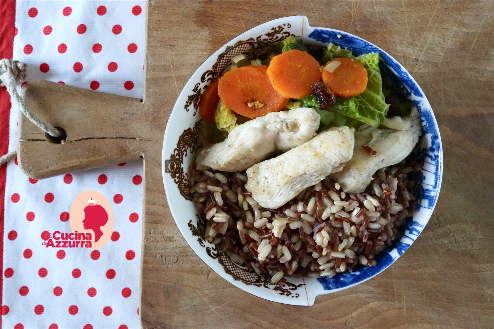 Poke bowl pollo e verdure