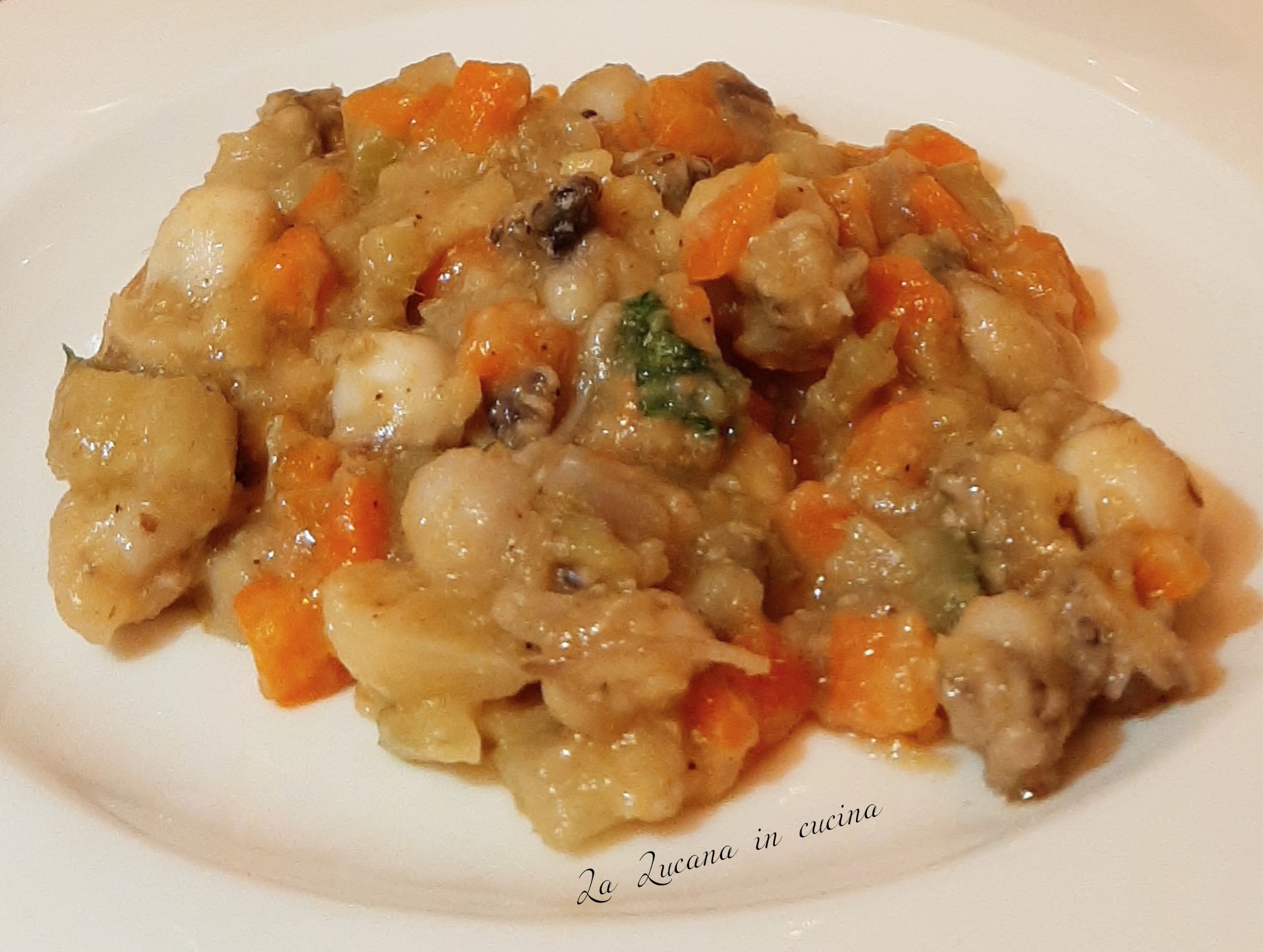 Polenta di mare seppie e acciughe
