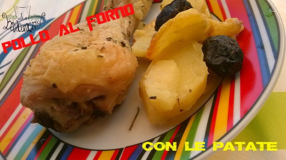 Pollo al forno con le patate
