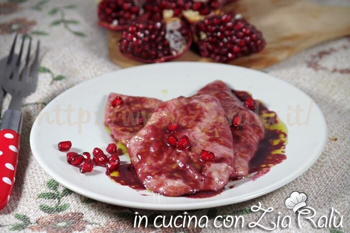 Pollo alla melagrana e brandy