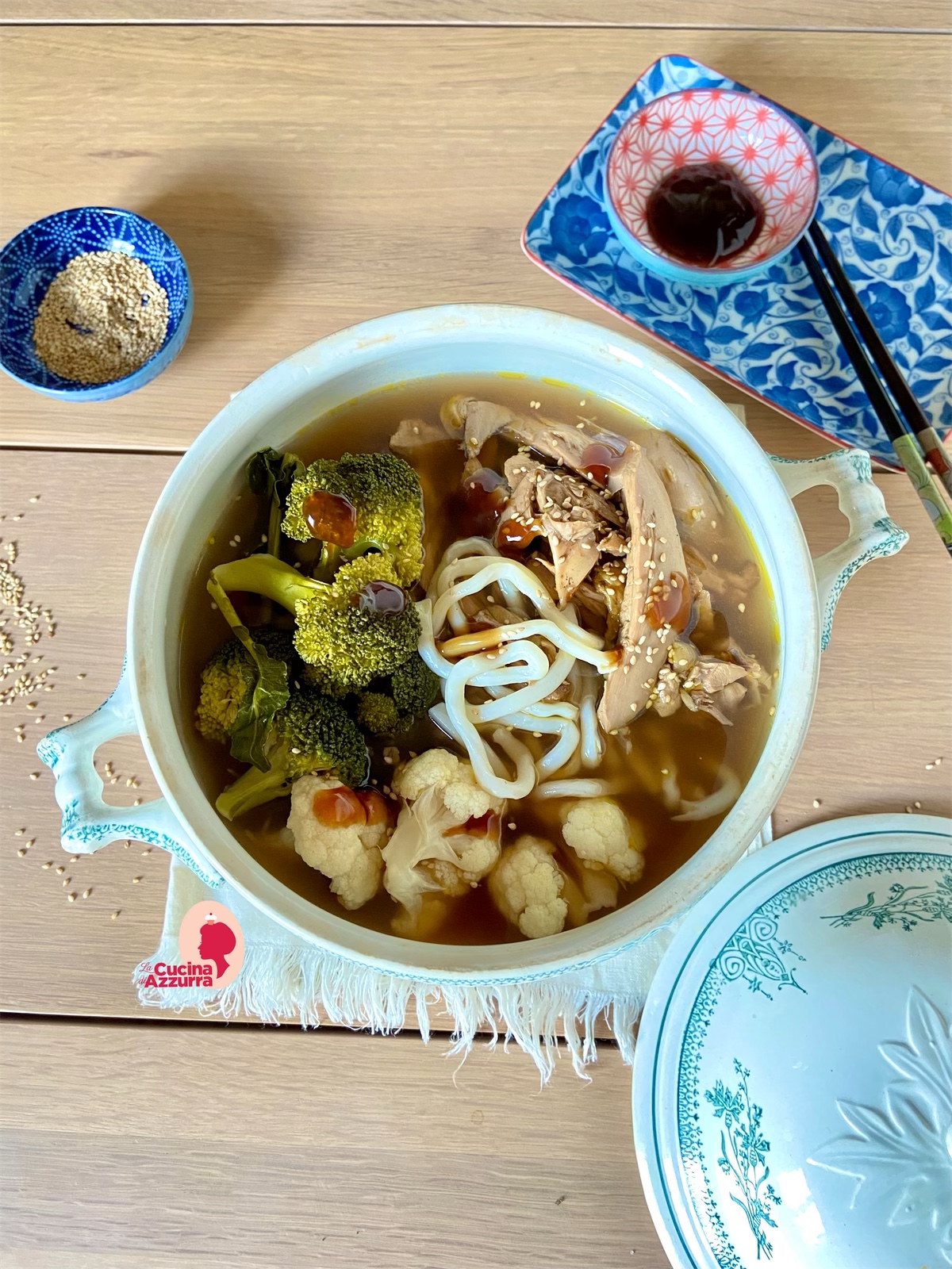 Pollo bollito all’orientale
