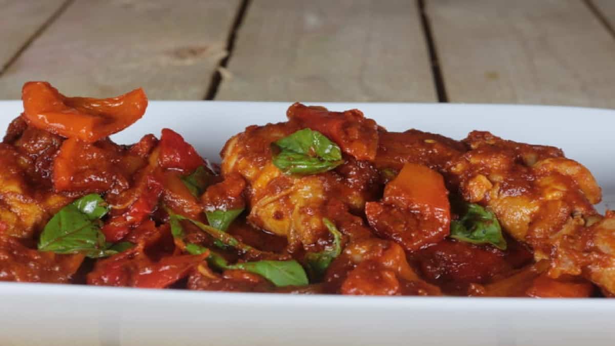 Pollo con peperoni