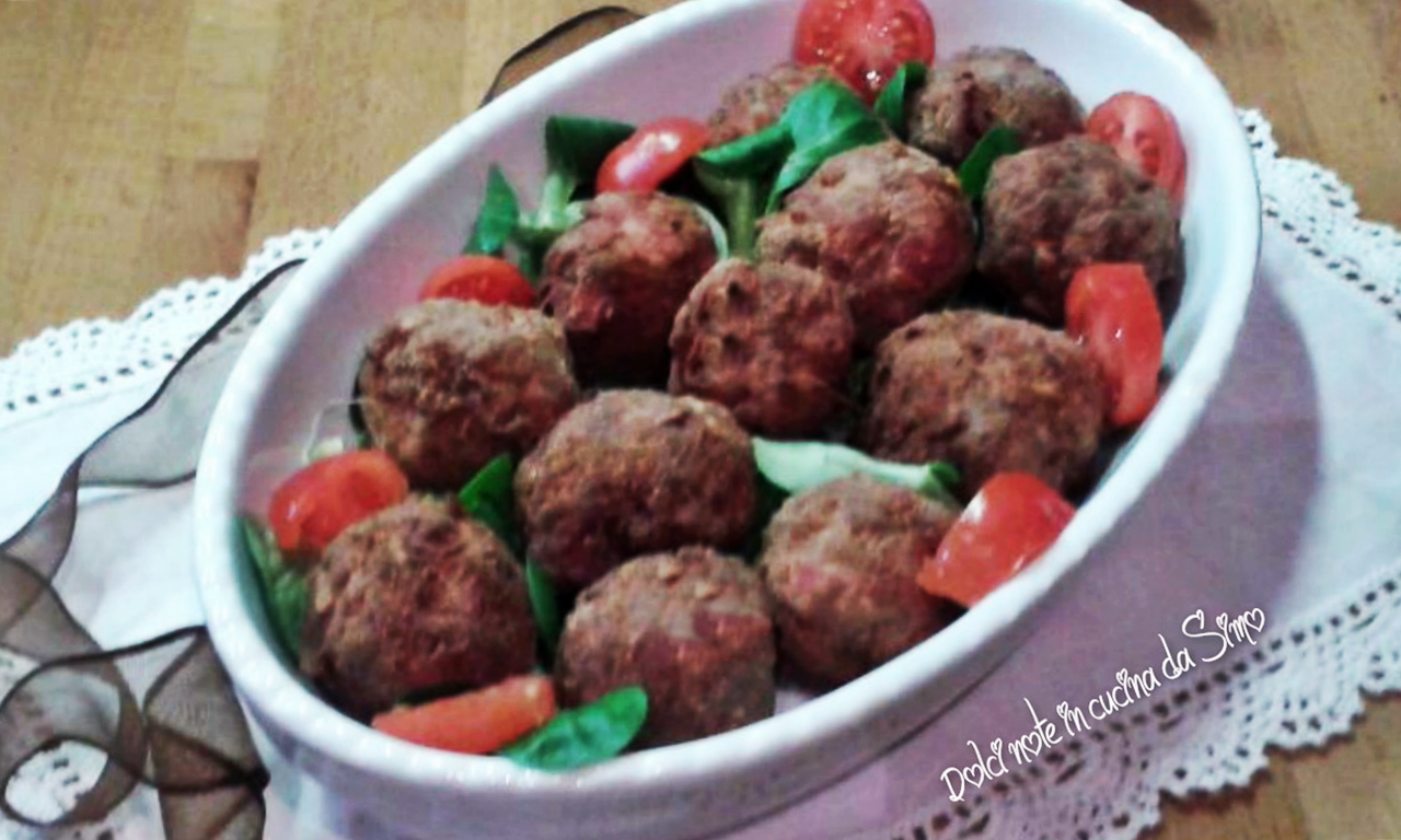 Polpette con mortadella e pistacchi