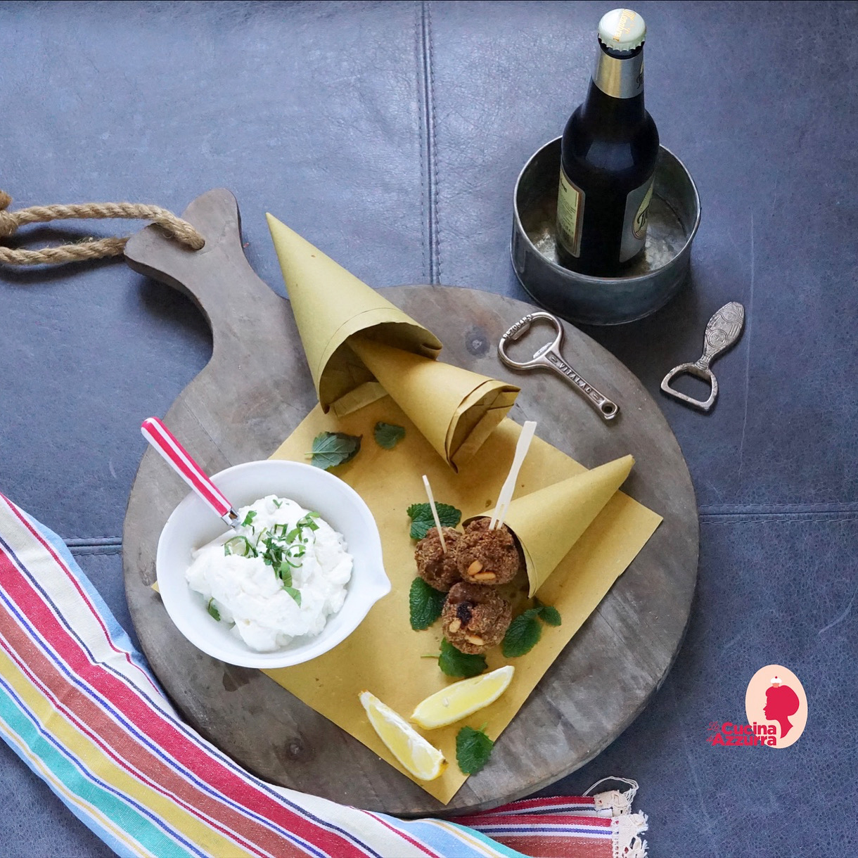 Polpette del Giovedì Grasso con Crema allo Yogurt