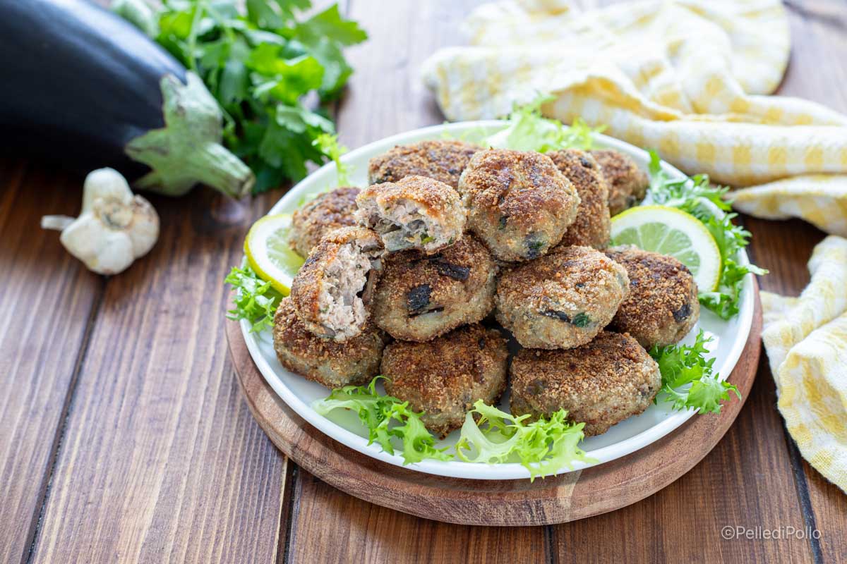 Polpette di carne e melanzane
