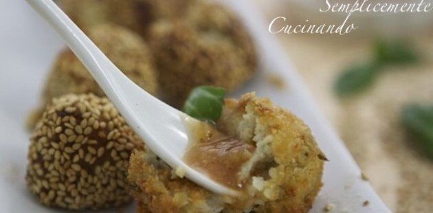 Polpette di melanzane in salsa agrodolce di fichi