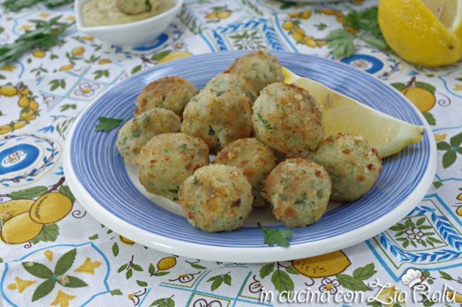 Polpette di merluzzo al forno