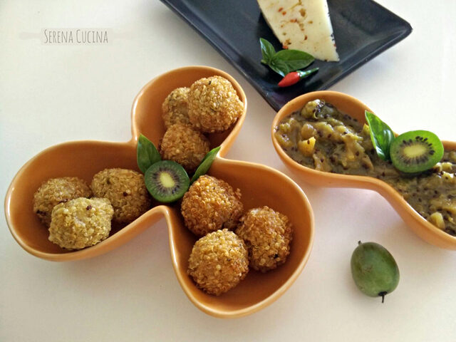 Polpettine di quinoa e chutney di nergiâ®