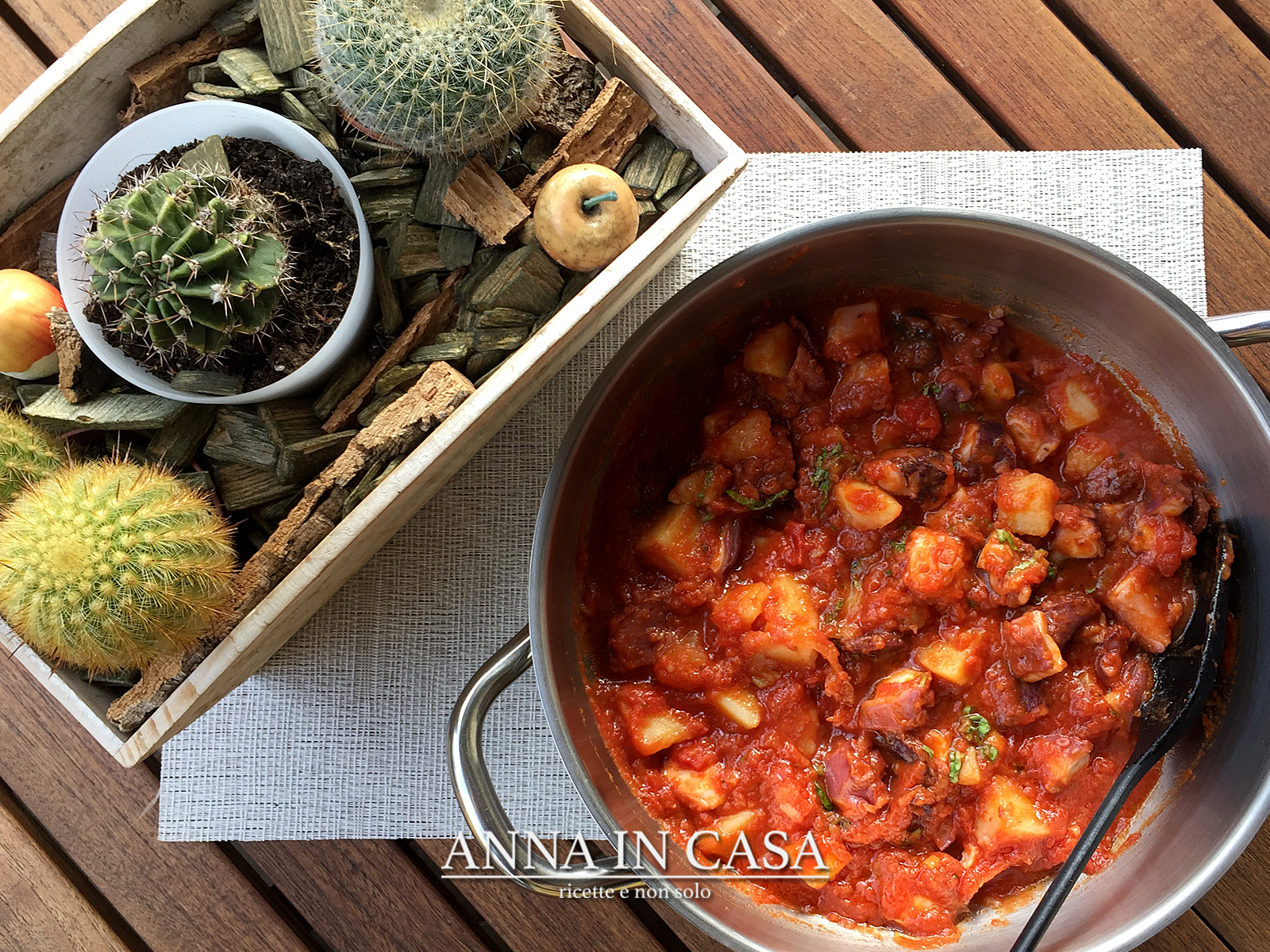 Polpo in umido con patate