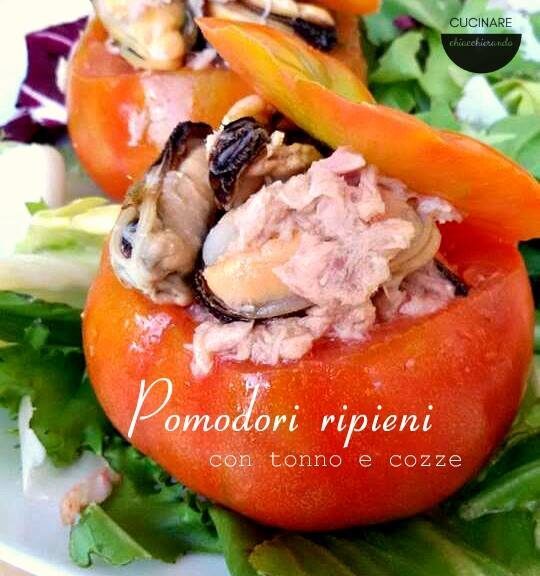 Pomodori ripieni con tonno e cozze