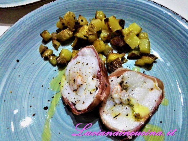 Porchetta di rana pescatrice