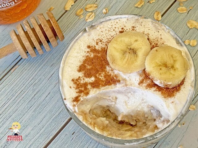 Porridge banana avena
