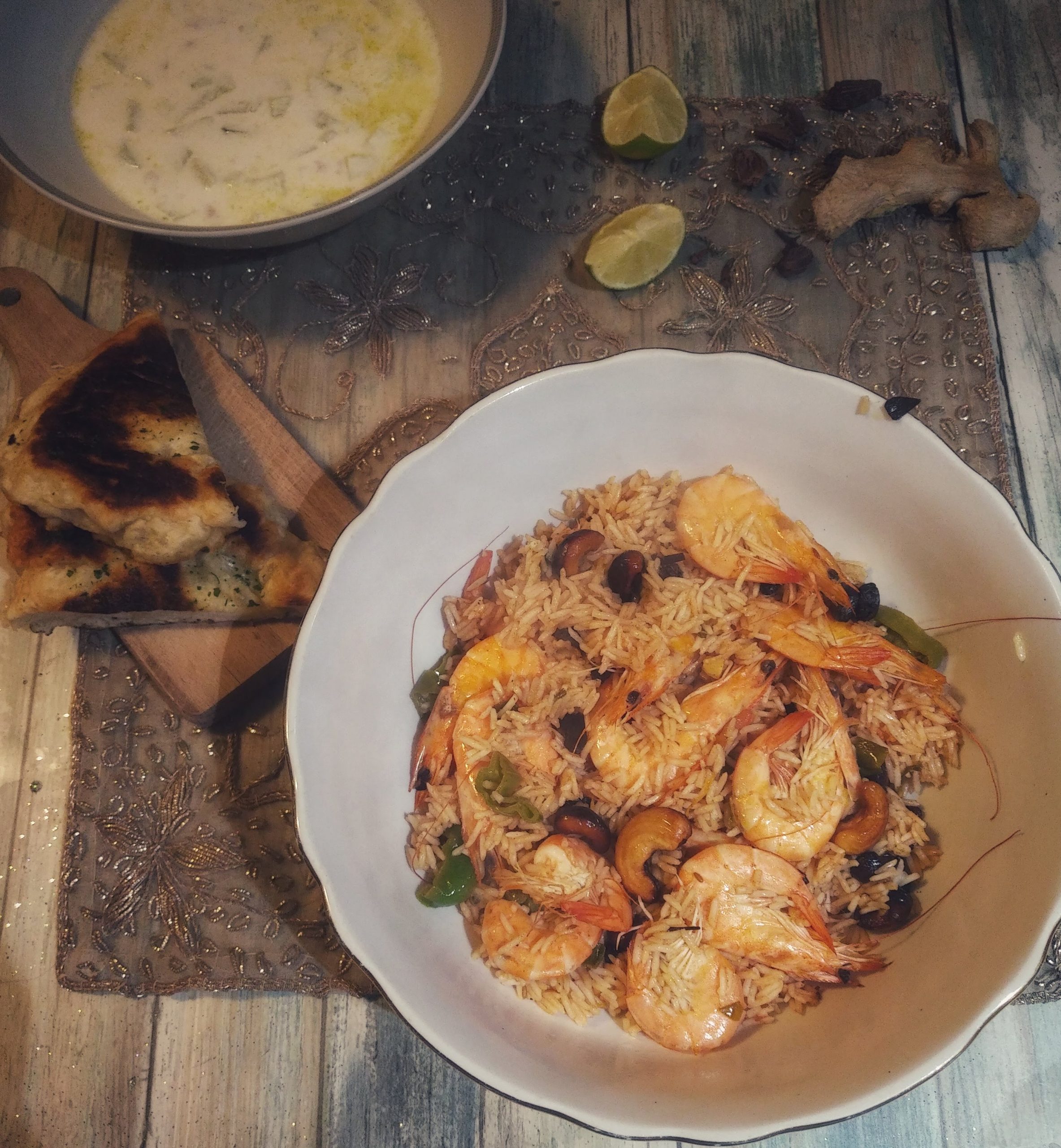 Prawn biryani (india)