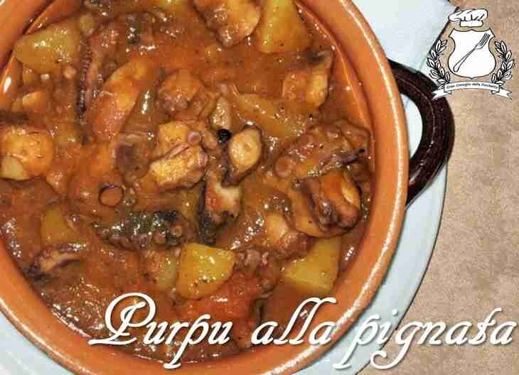 Purpu alla pignata ( polpo e patate alla pignata )