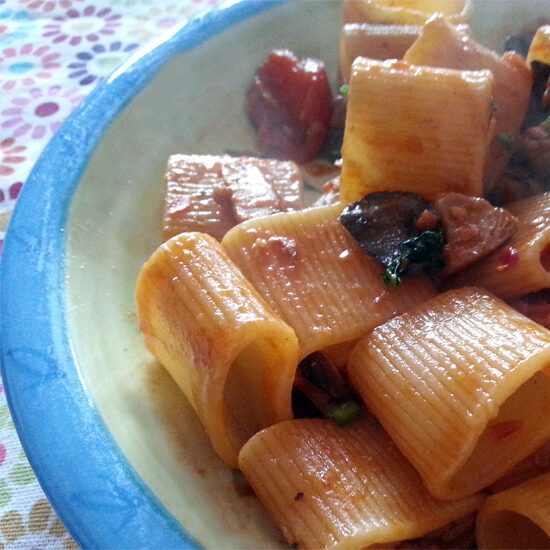 Puttanesca con pesce spada