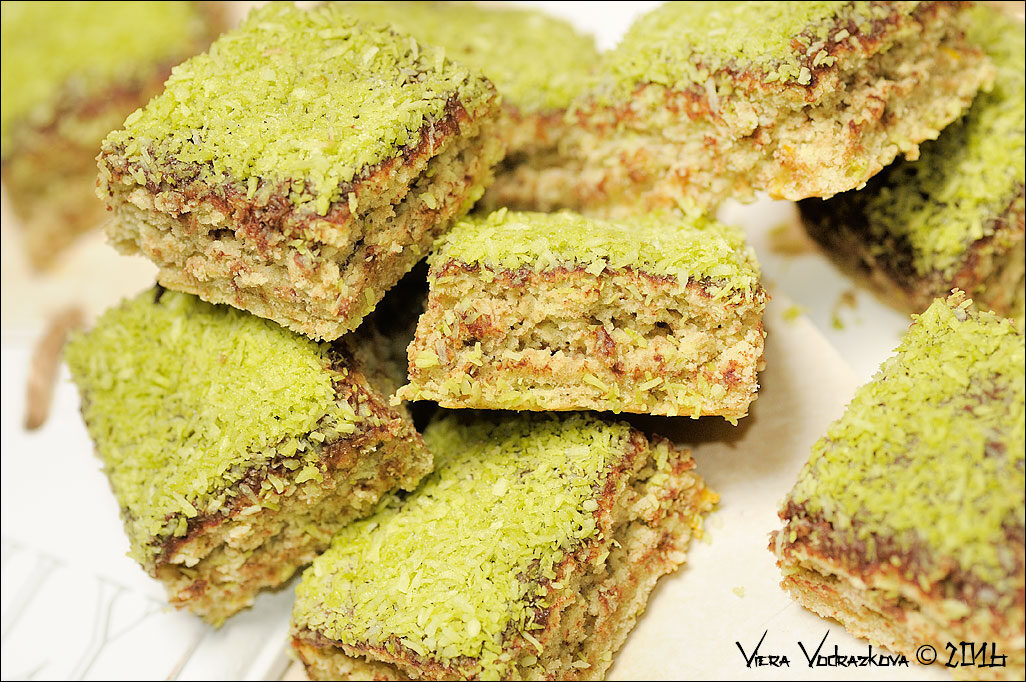 Quadrotti al matcha