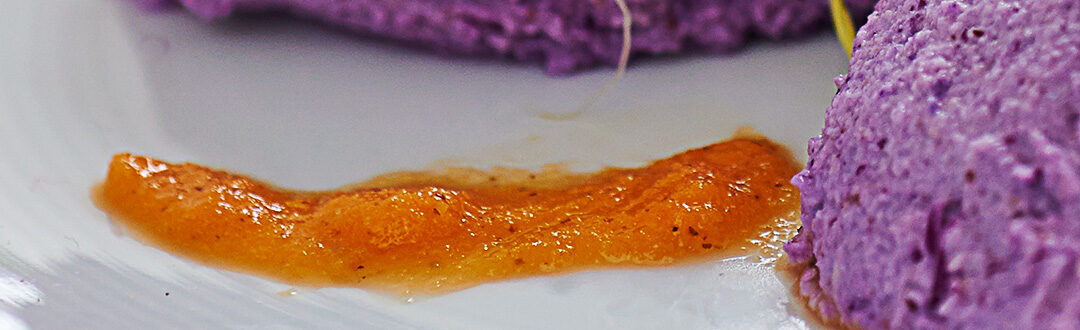 Quenelle di cavolo viola