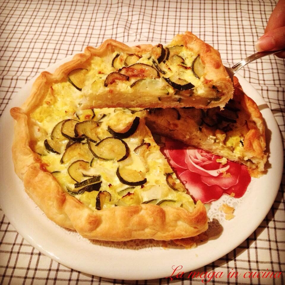 Quiche di zucchine e verza