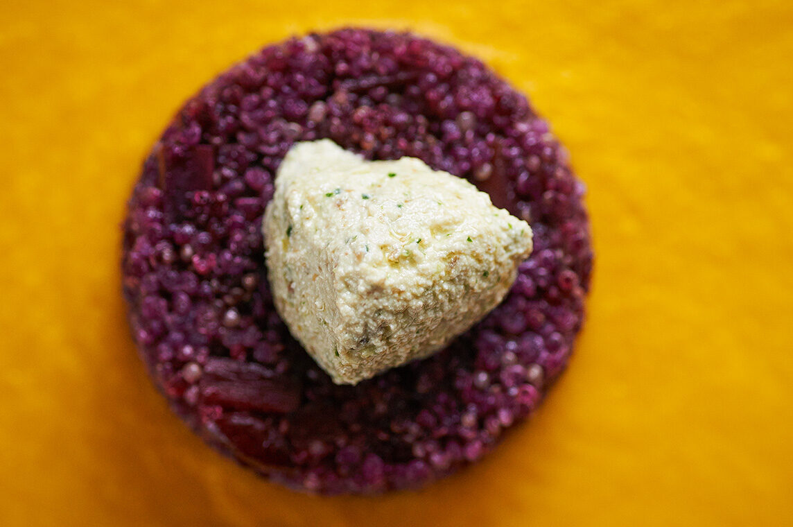 Quinoa alle carote viola e gialle