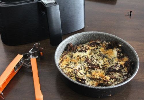 Radicchio all’aceto balsamico gratinato in friggitrice ad aria