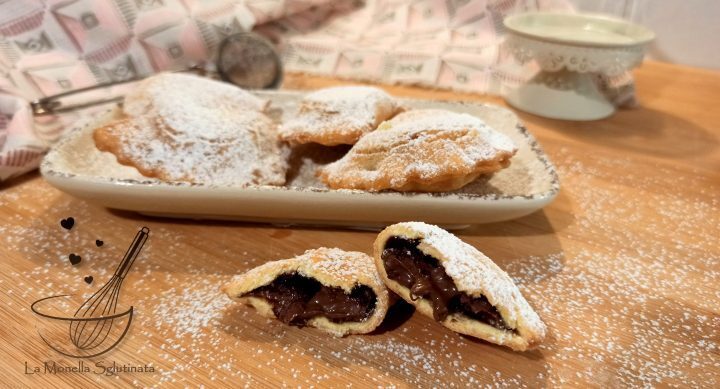 Ravioli dolci con crema di nocciole senza glutine