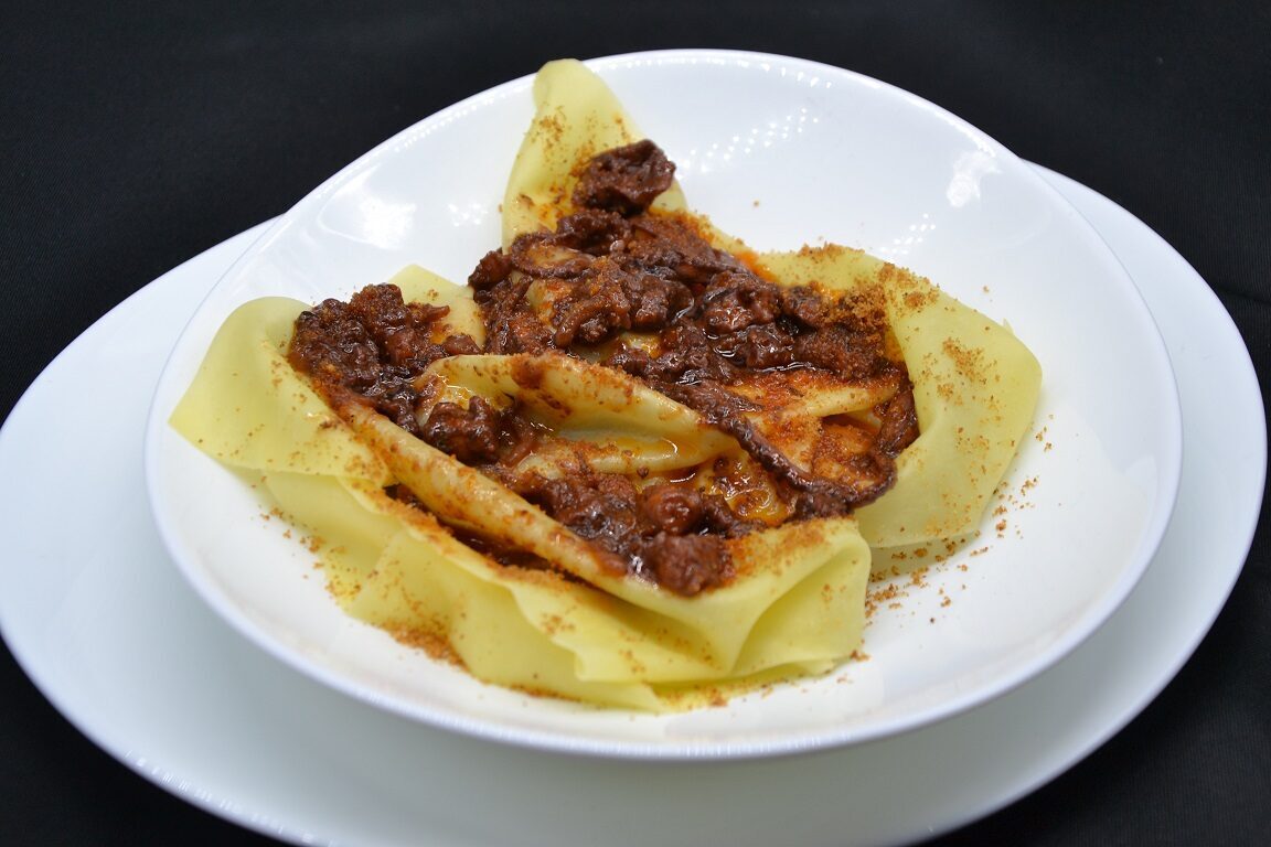 Ricetta – lasagna scomposta al sugo di polpo