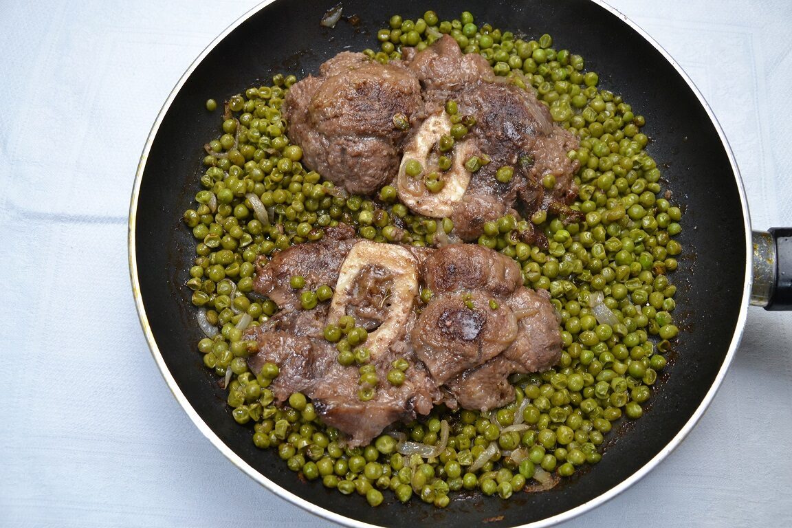 Ricetta – ossobuco con piselli