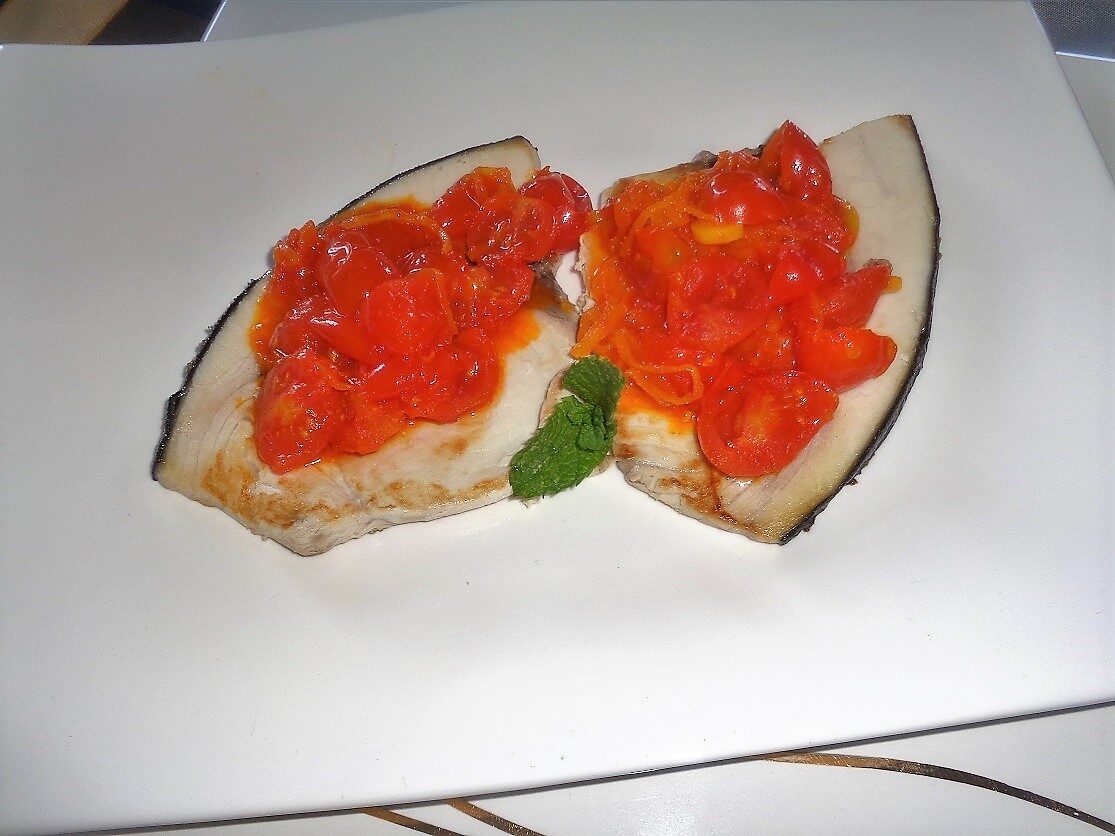 Ricetta – pesce spada con pomodorini e zafferano