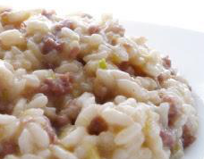 Riso con salsiccia e cannellini