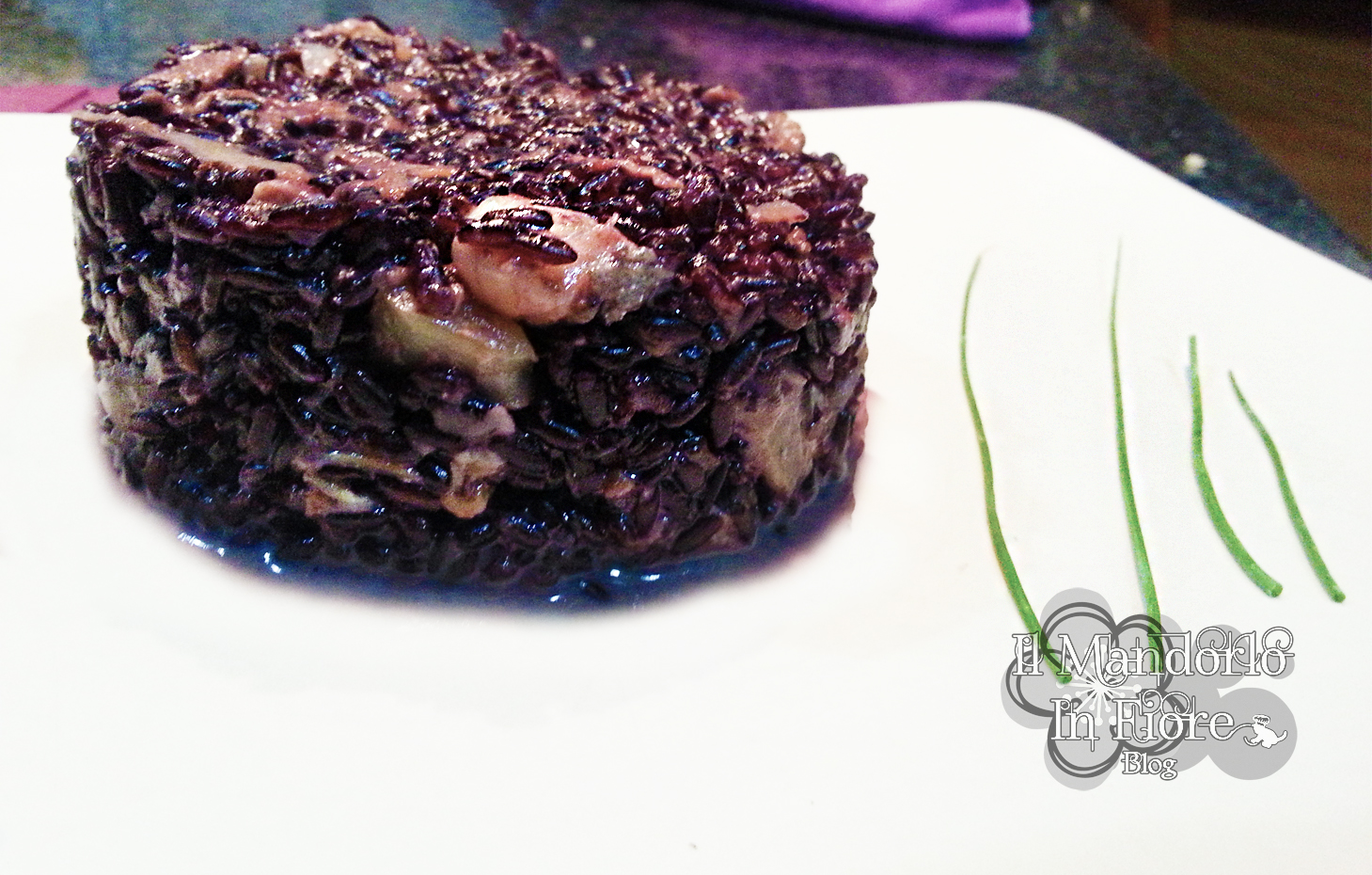 Riso venere radicchio e gorgonzola