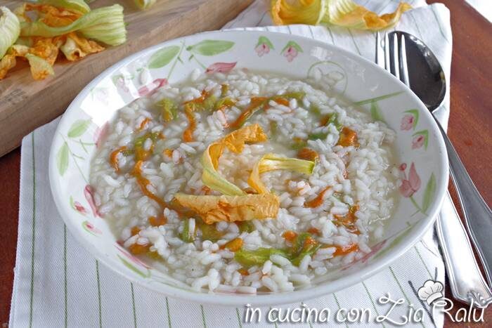 Risotto ai fiori di zucca ricetta veloce