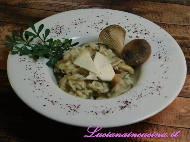 Risotto ai funghi cardoncelli