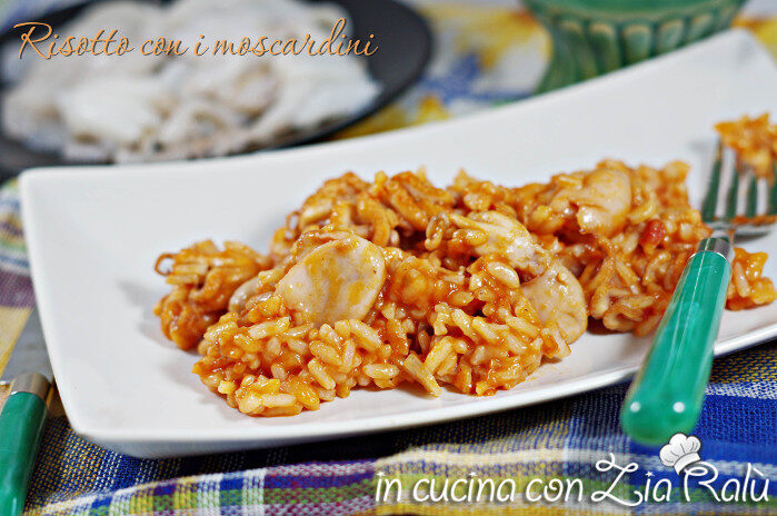 Risotto ai moscardini in rosso