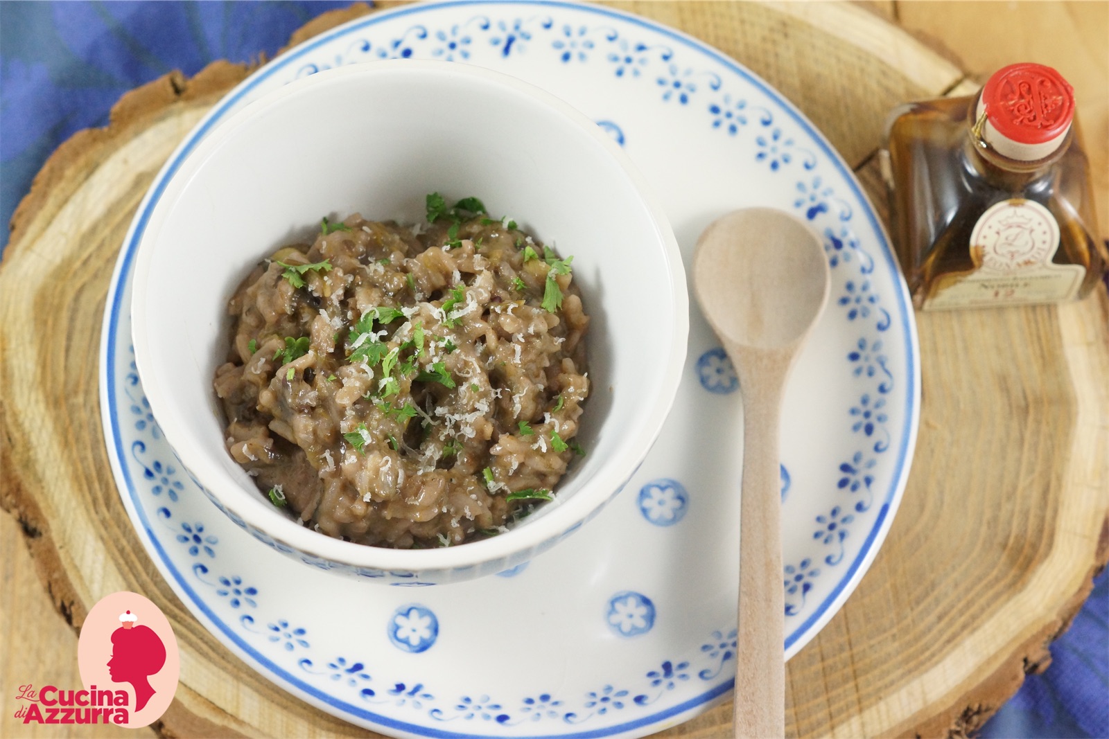 Risotto al balsamico con radicchio scoltellato