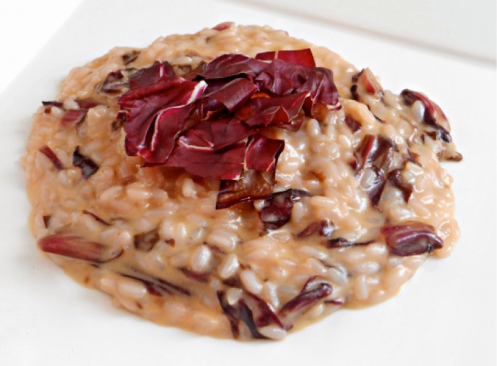 Risotto al radicchio rosso e taleggio