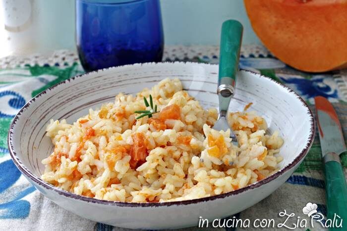 Risotto alla zucca  e vermouth