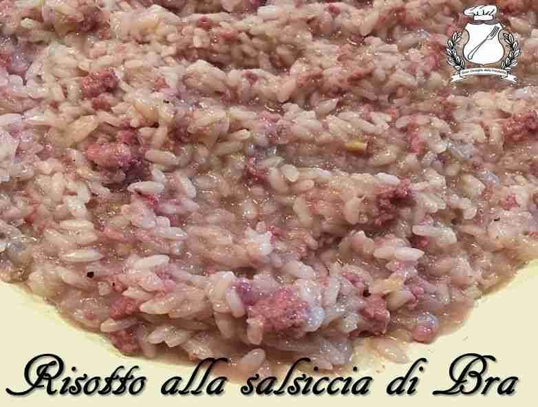 Risotto con salsiccia di bra