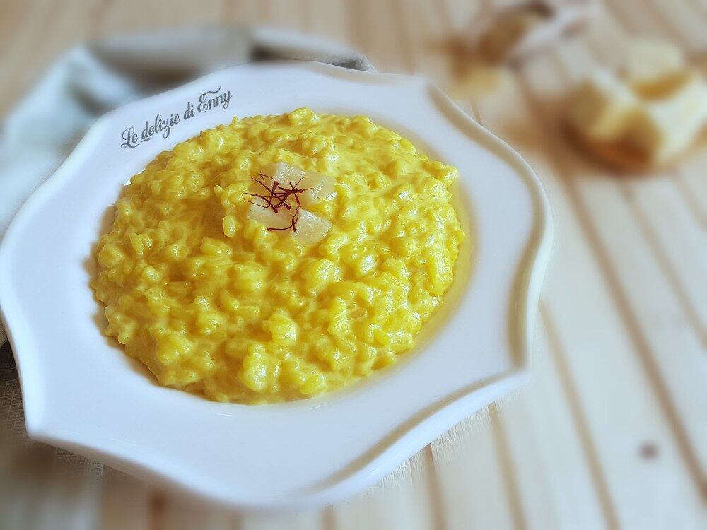 Risotto con zafferano e asiago