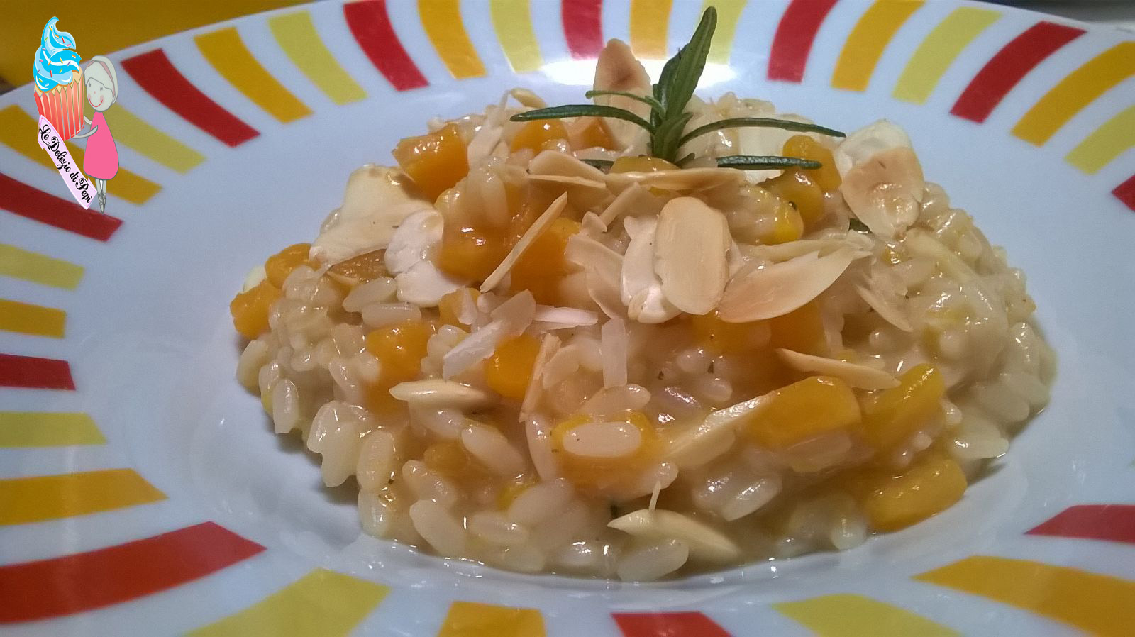 Risotto con zucca e mandorle
