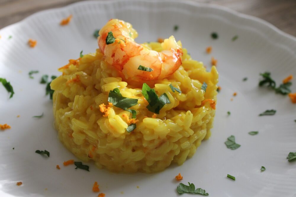 Risotto curcuma e gamberi – orange is the new orange
