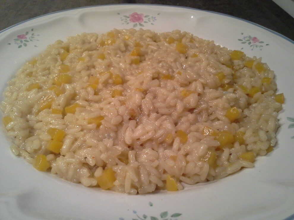 Risotto di zucca e gorgonzola