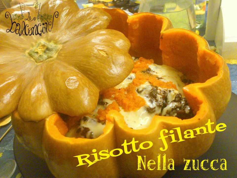 Risotto filante nella zucca