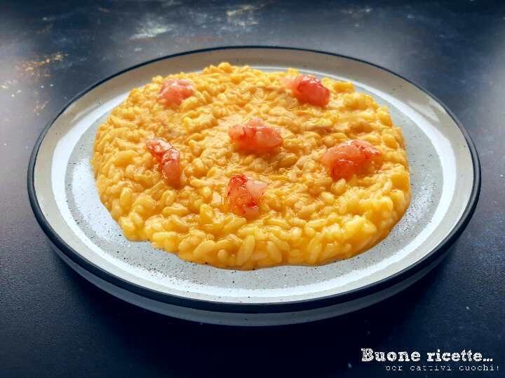 Risotto zucca e gamberetti