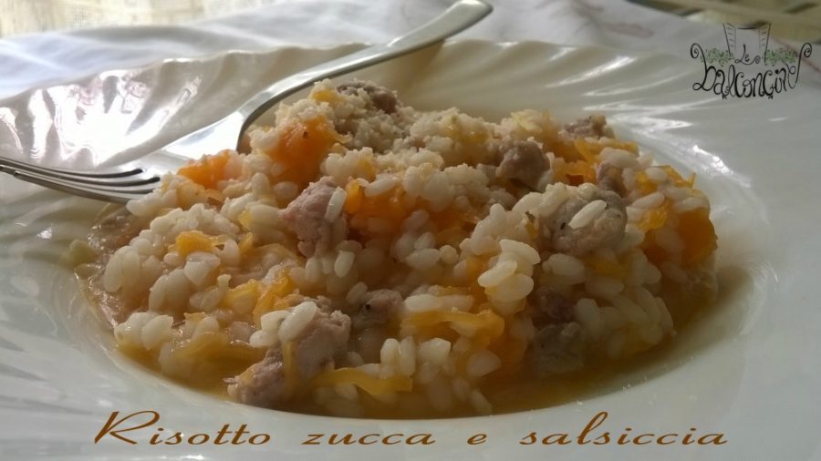 Risotto zucca e salsiccia