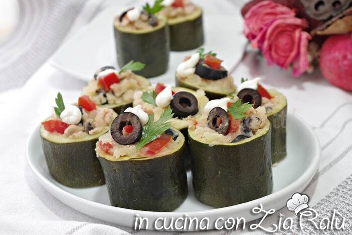 Rotolini di zucchine ripieni – antipasto freddo