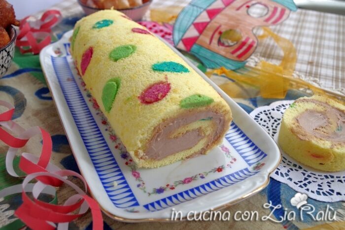 Rotolo a pois di carnevale